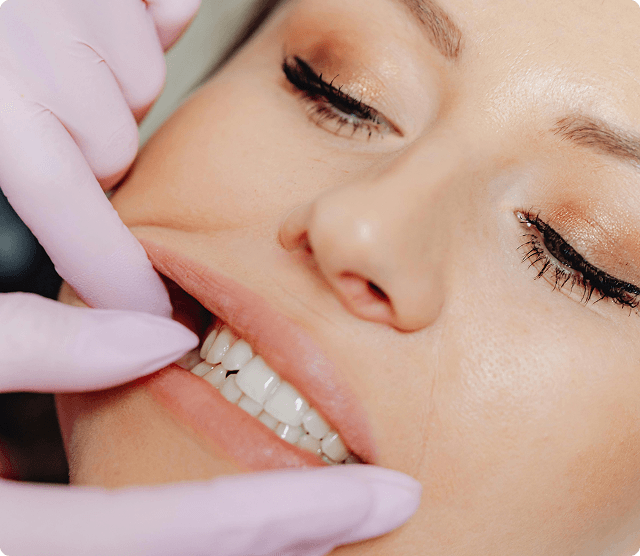 Dental examination showing preventive care with dental mirror