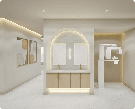 Dental studio reception